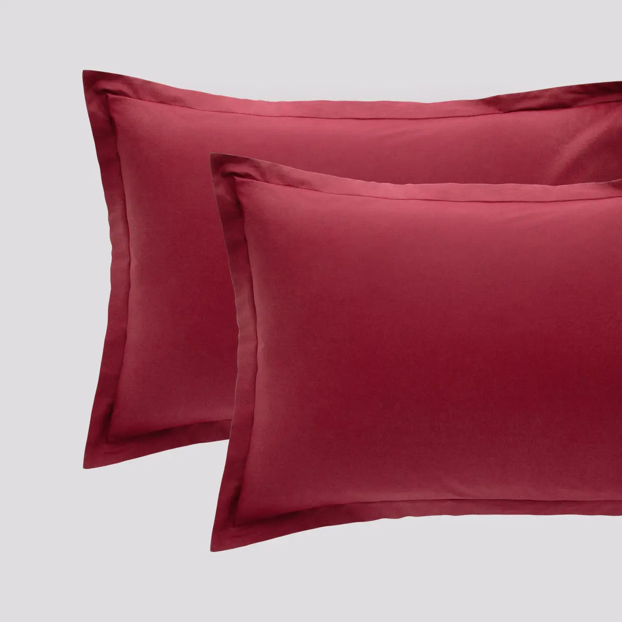 Coppia Federe Cotone MADAPOLAM Letto Riviera 50 x 80 Bordeaux