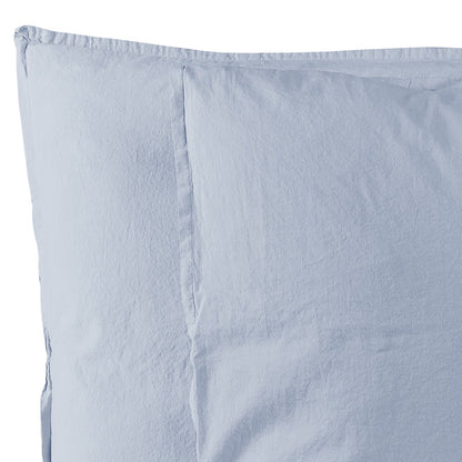 FINE SERIE Coppia Federe Cotone No-Stiro ESSENZIALE Letto Moreali Tessile Casa 50 x 80 cm Azzurro Polvere