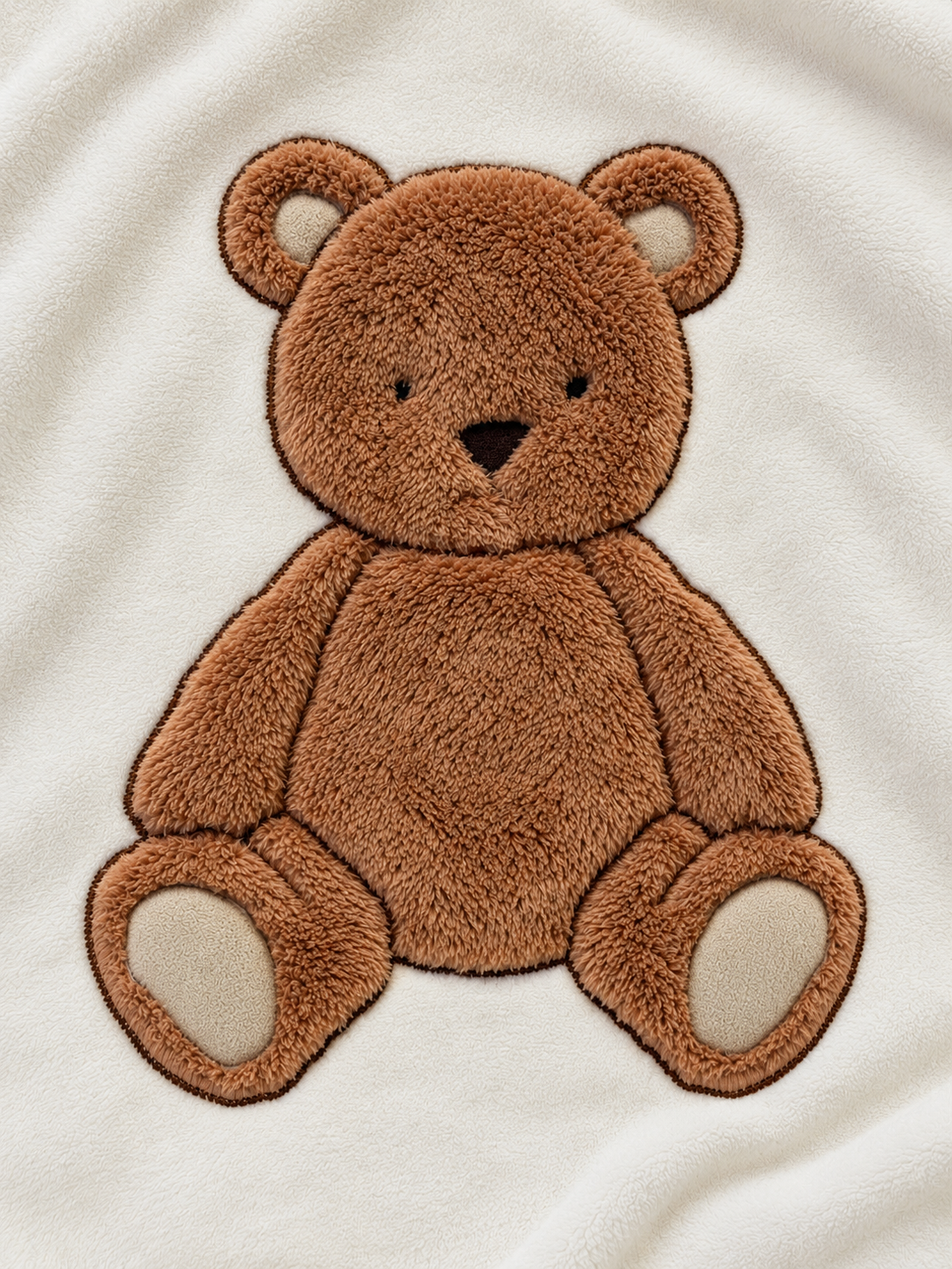 Plaid Pile Battuto Ricamato TEDDY BEAR Soggiorno Maryplaid