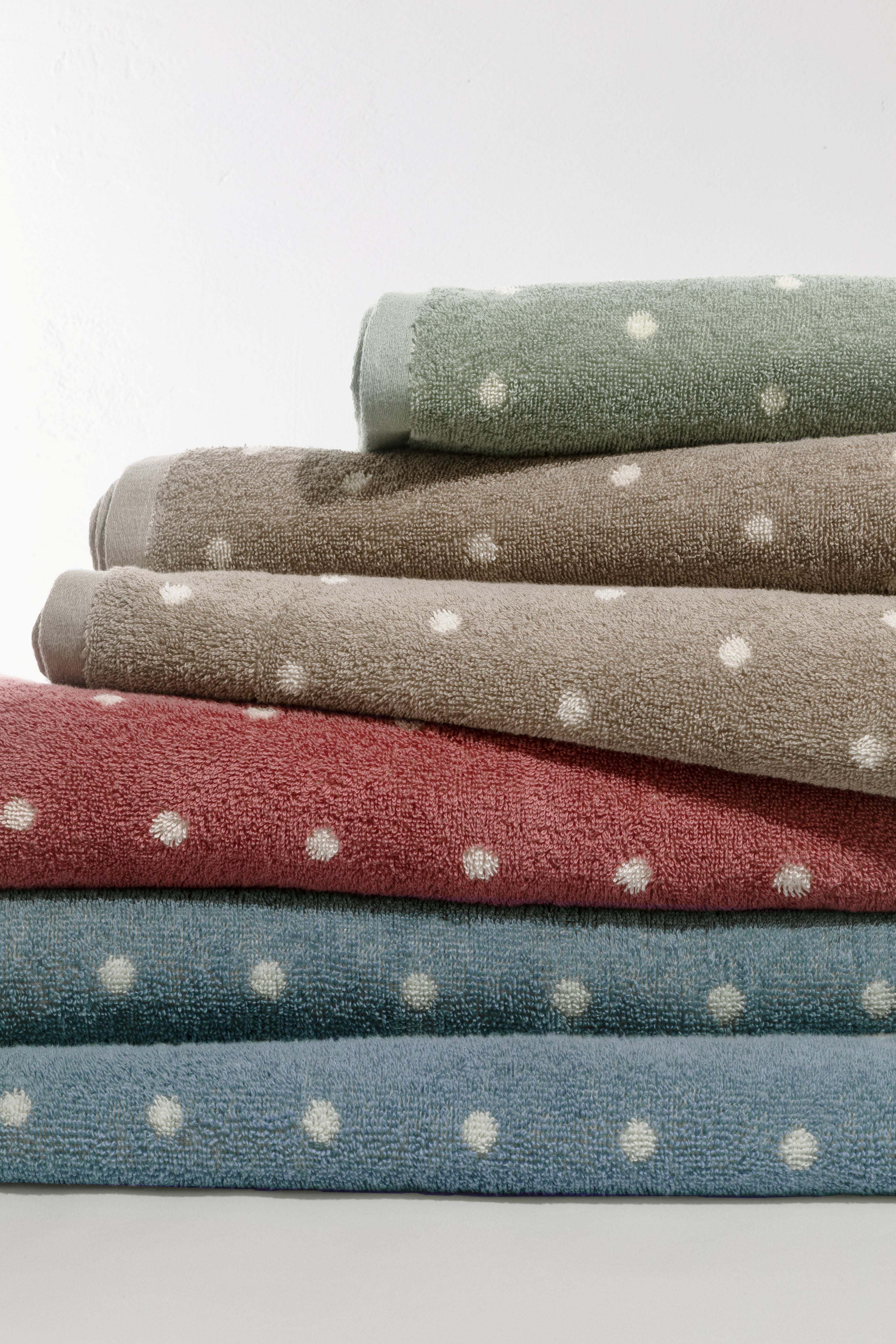 Set Asciugamani Pois Jacquard SAN DIEGO Bagno Galizzi