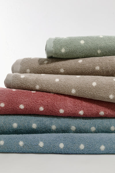 Set Asciugamani Pois Jacquard SAN DIEGO Bagno Galizzi