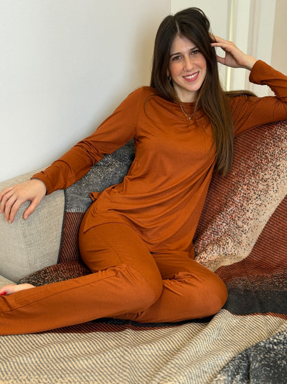 Pigiama Donna Viscosa Naturale Abbigliamento Moreali Tessile Casa