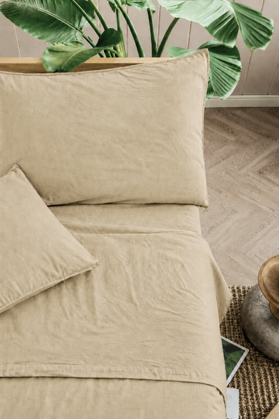 Parure Lenzuola Cotone No-Stiro ESSENZIALE Letto Moreali Tessile Casa Matrimoniale 250 x 295 Corda
