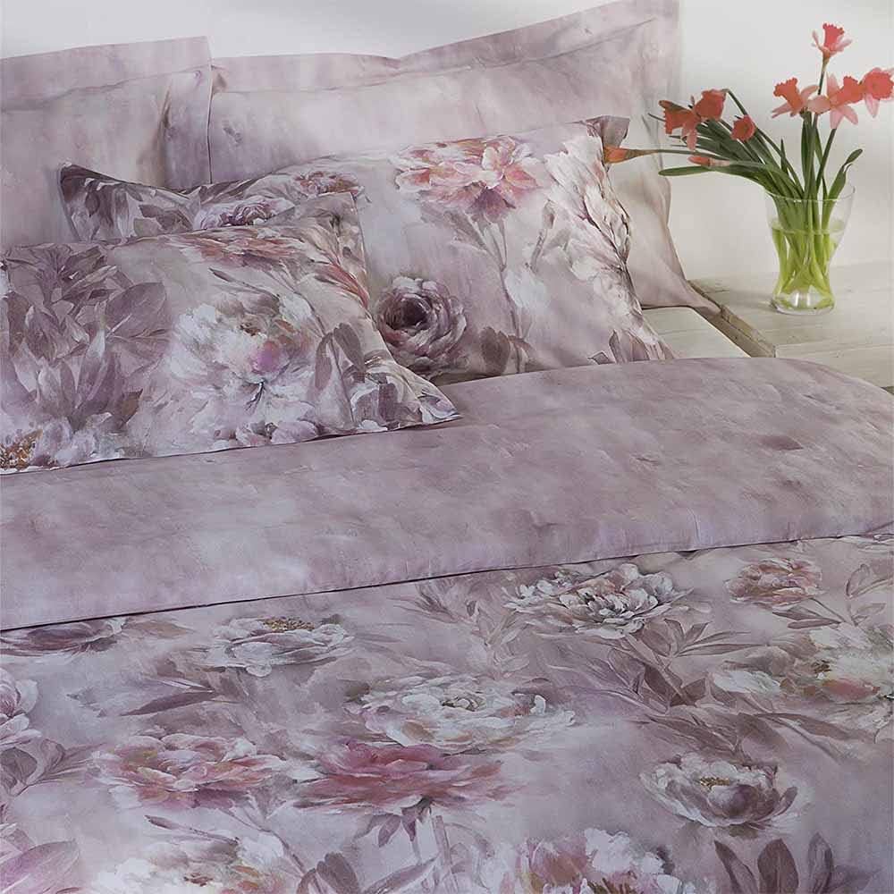 Complete Bedspread Painted with Flowers