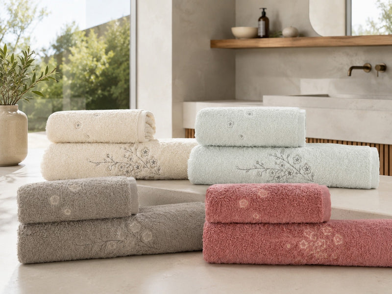 Set Asciugamani Ricamato FIRENZE Bagno Galizzi