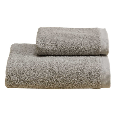 Set Asciugamani Soft CAREZZA Bagno Moreali Tessile Casa 60 x 110 / 40 x 60 Grigio