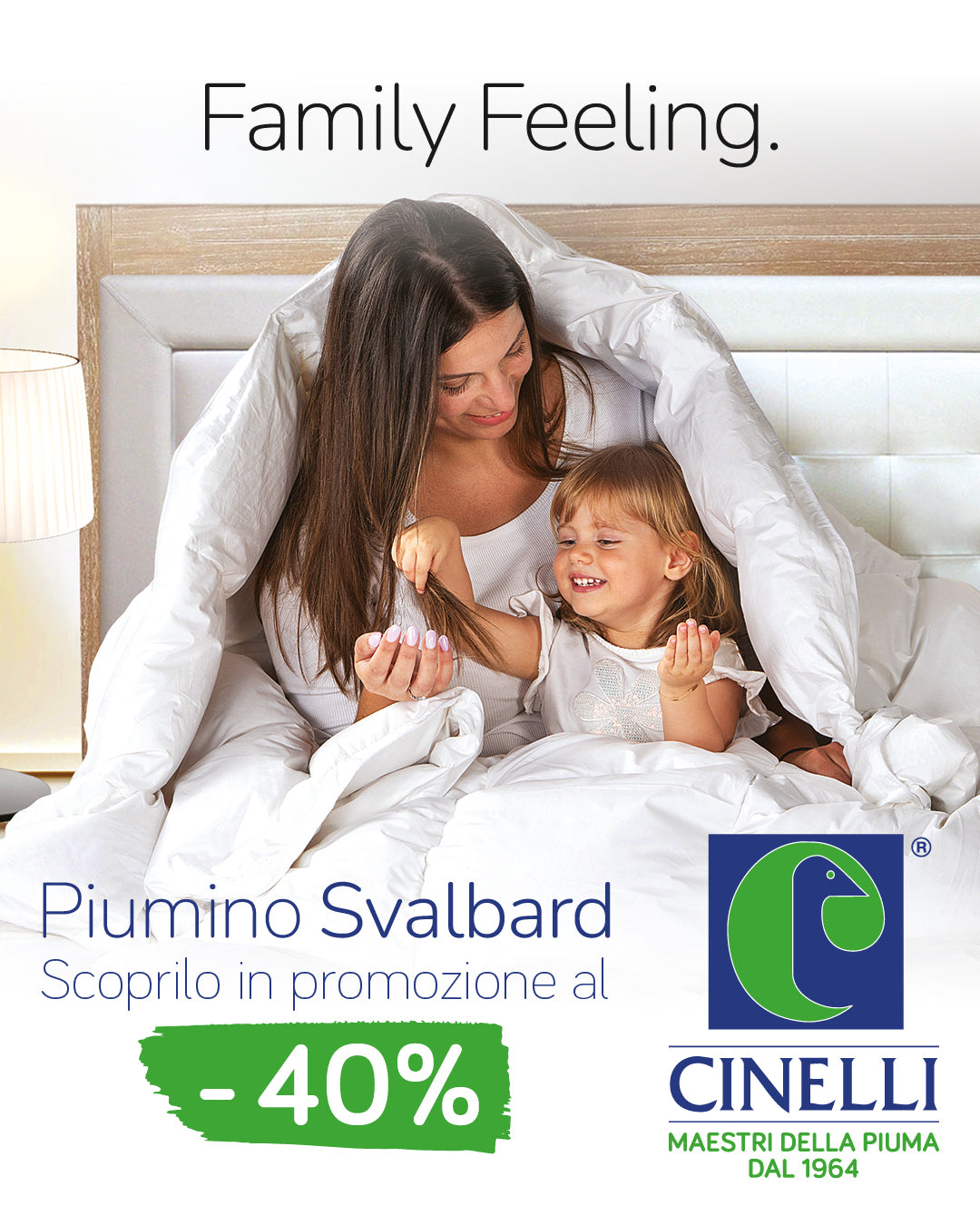 Piumino d'oca Siberiano Svalbard Letto Cinelli