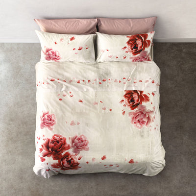 Completo Lenzuola Copriletto Madapolam FLOWER POWER 2671 Letto Cogal