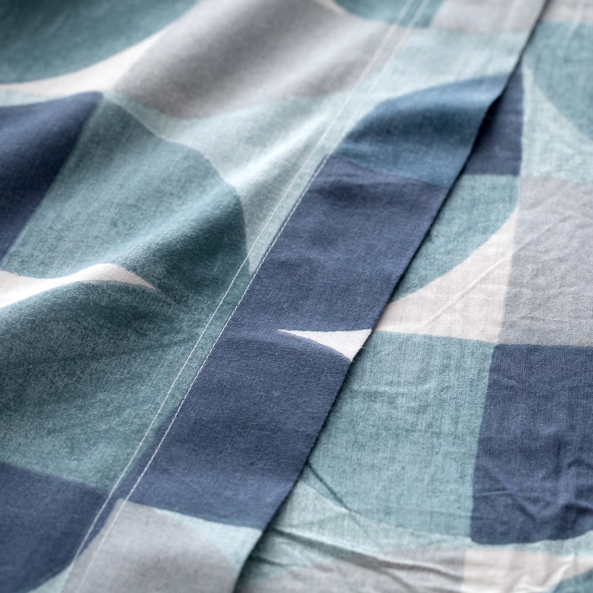 Completo Lenzuola Cotone Stampato Cassio Letto Riviera