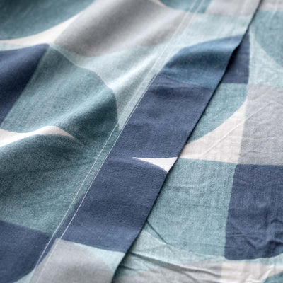 Completo Lenzuola Cotone Stampato Cassio Letto Riviera