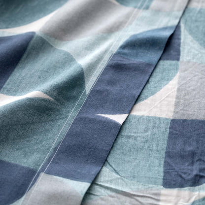 Completo Lenzuola Cotone Stampato Cassio Letto Riviera