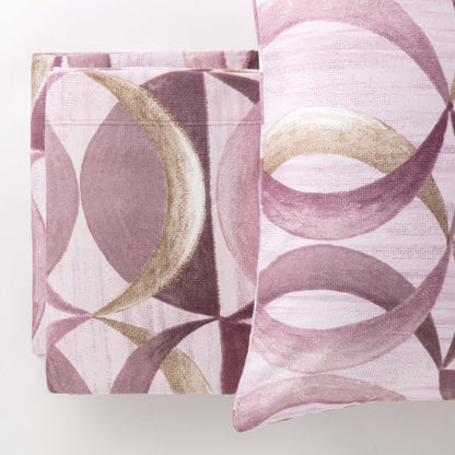 Completo Lenzuola Flanella Cotone Stampato Robert Letto Riviera Matrimoniale Rosa Cipria