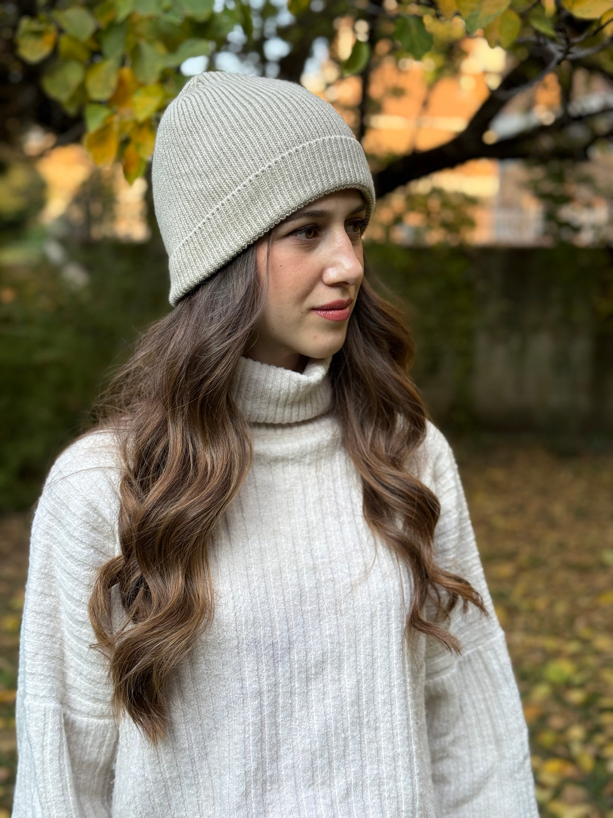 Cappello Fodera Pura Seta Accessorio Moreali Tessile Casa Taglia Unica Tortora
