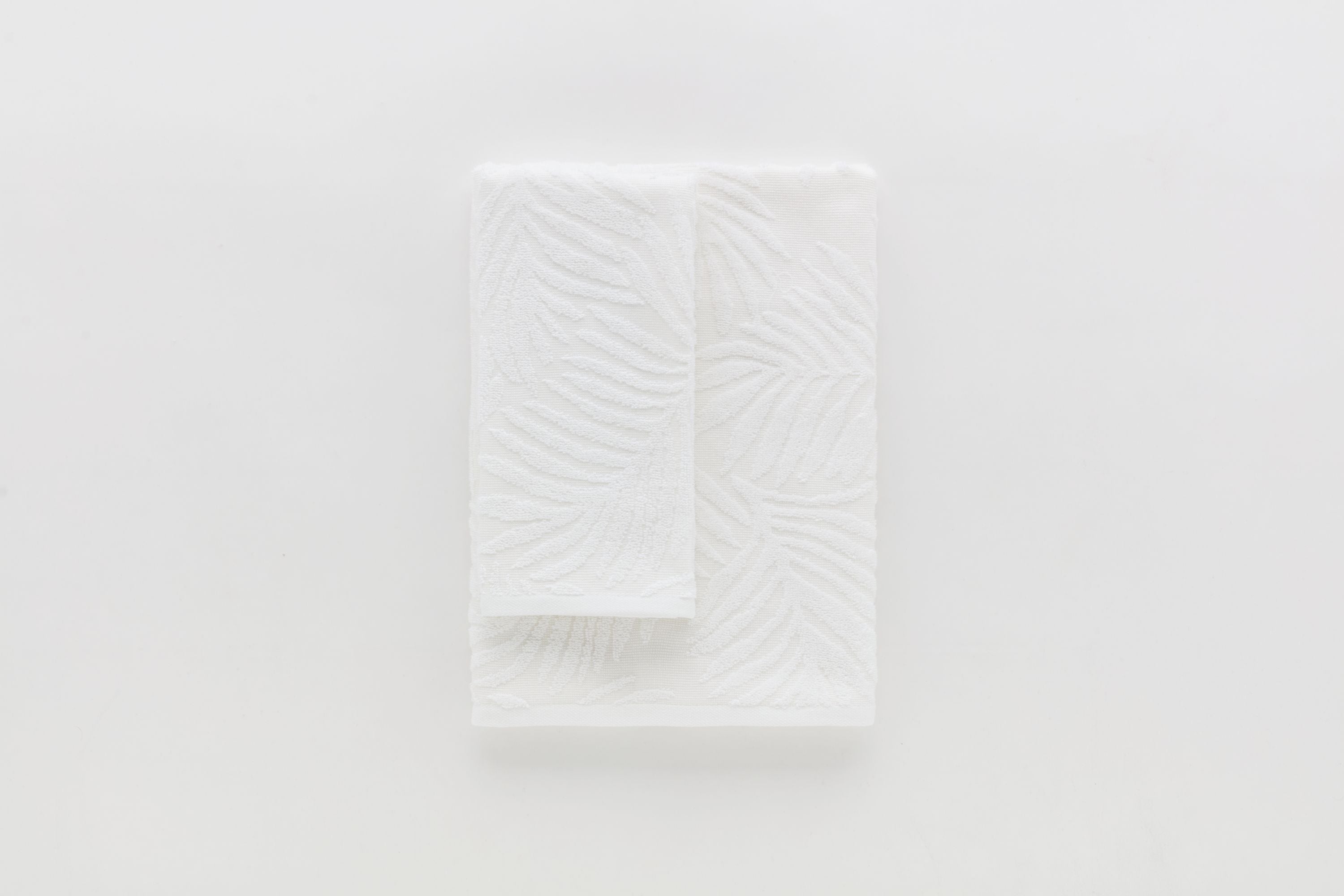 Set Asciugamani Jacquard Sapphiere Bagno Riviera 60 x 100 / 40 x 60 Bianco