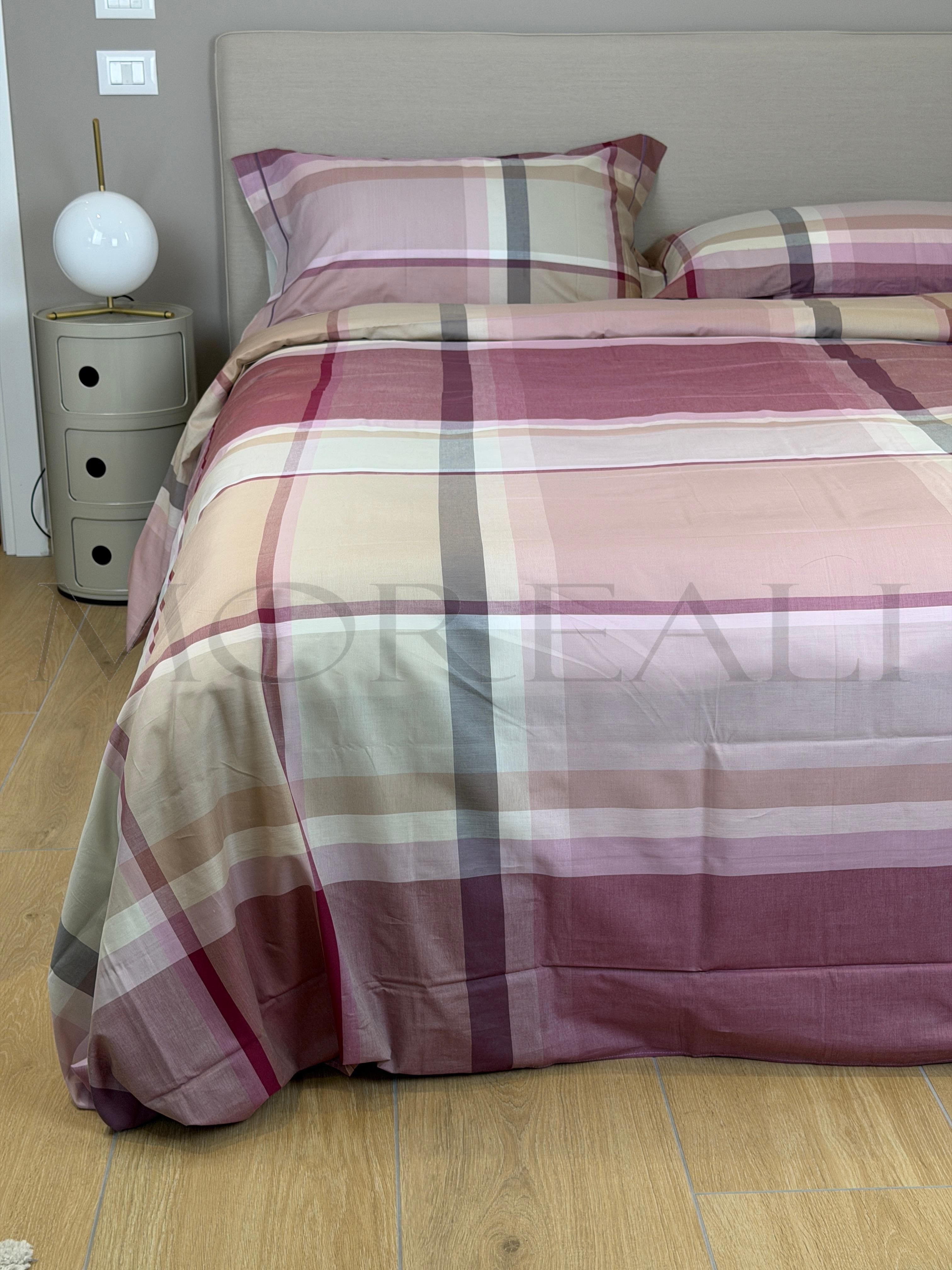 Parure Copripiumino BOSSI Melrose Letto Bossi Matrimoniale Tinto Filo