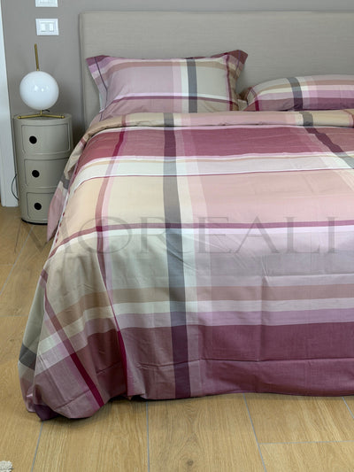 Parure Copripiumino BOSSI Melrose Letto Bossi Matrimoniale Tinto Filo