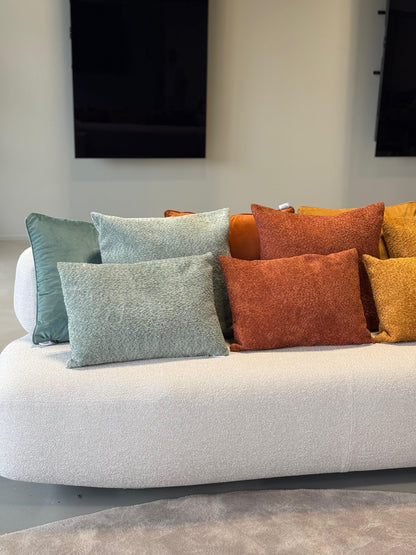 Fodera Cuscino Arredo Piping VELLUTO Made in Italy Soggiorno Moreali Tessile Casa