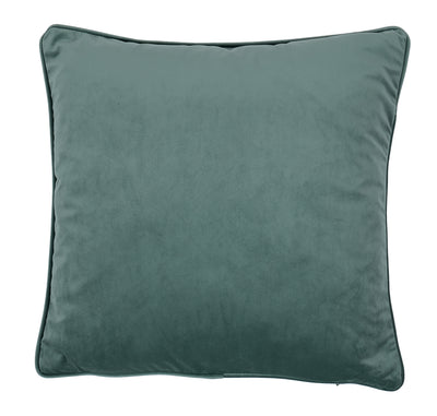 Fodera Cuscino Arredo Piping VELLUTO Made in Italy Soggiorno Moreali Tessile Casa 50 x 50 Verde Salvia 56