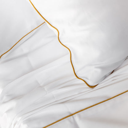 FINE SERIE Parure Lenzuola Raso Cotone Double Letto Moreali Tessile Casa