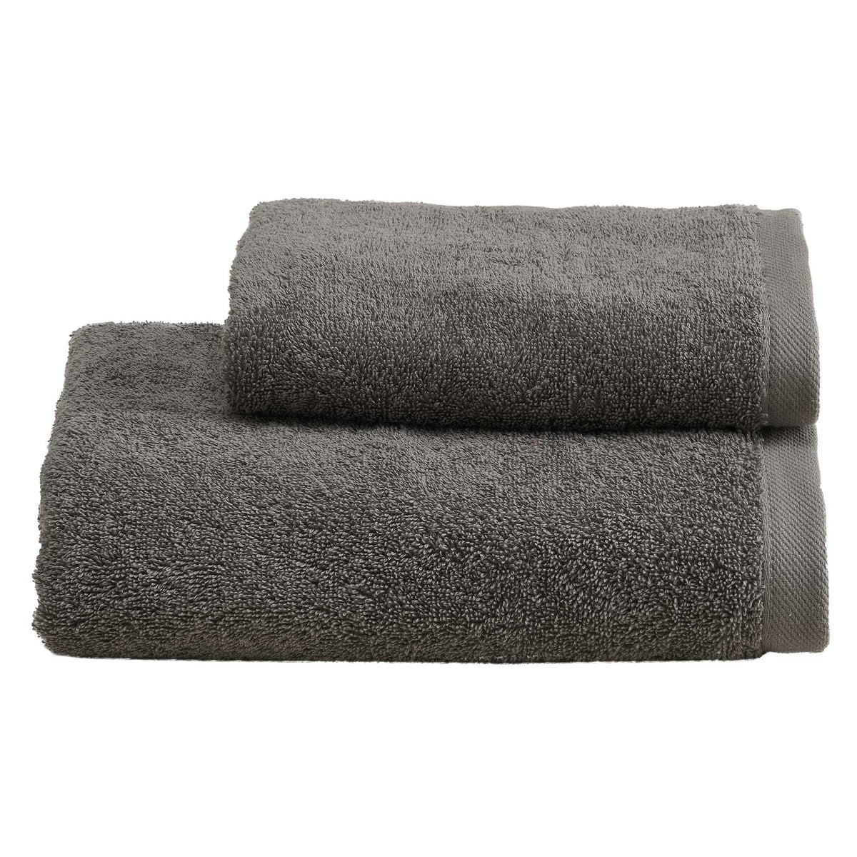 POPUP - Set Asciugamani Soft CAREZZA Bagno Moreali Tessile Casa 60 x 110 / 40 x 60 Antracite