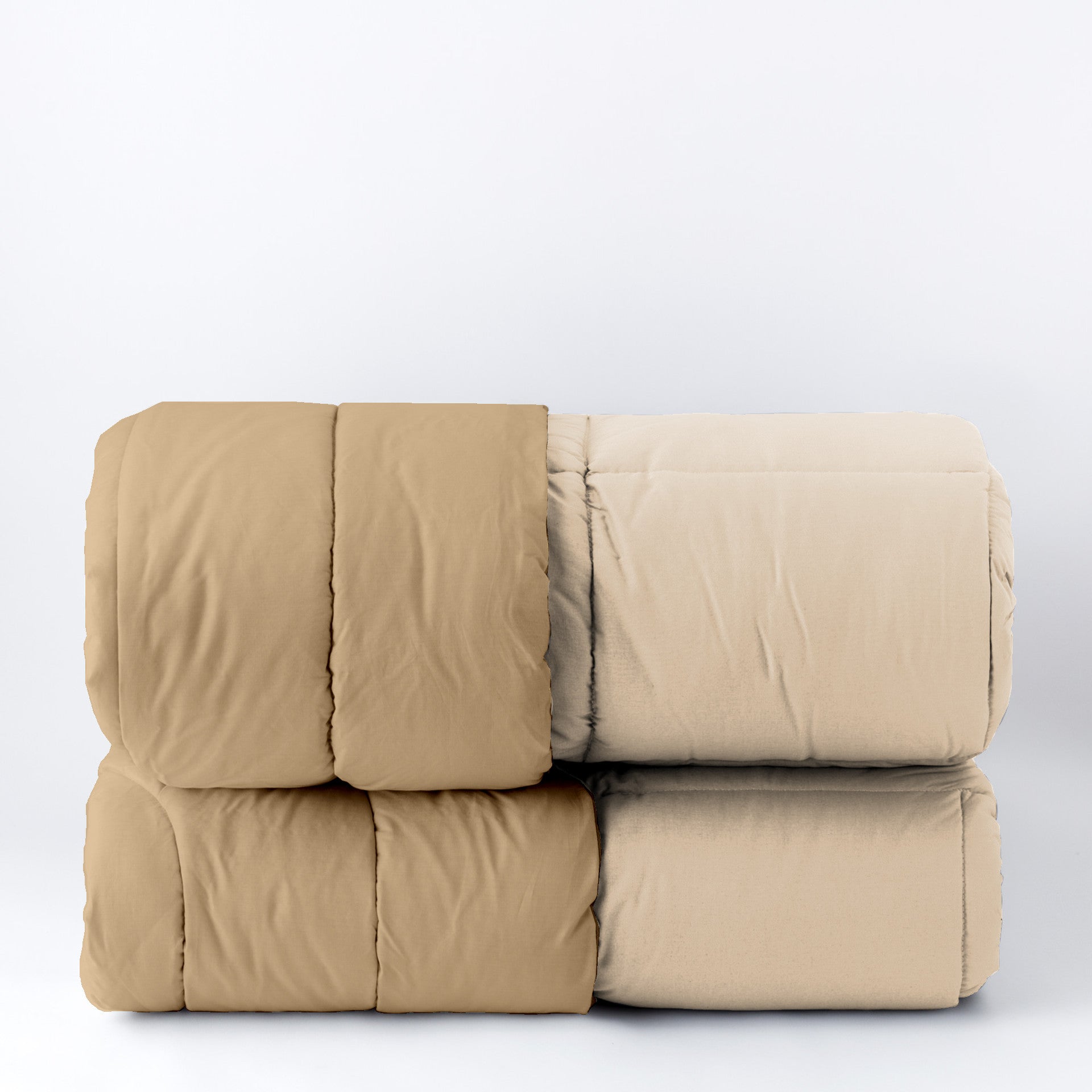 Trapunta CALDA 350g Passepartout Letto Riviera Matrimoniale 260 x 270 Beige Cammello