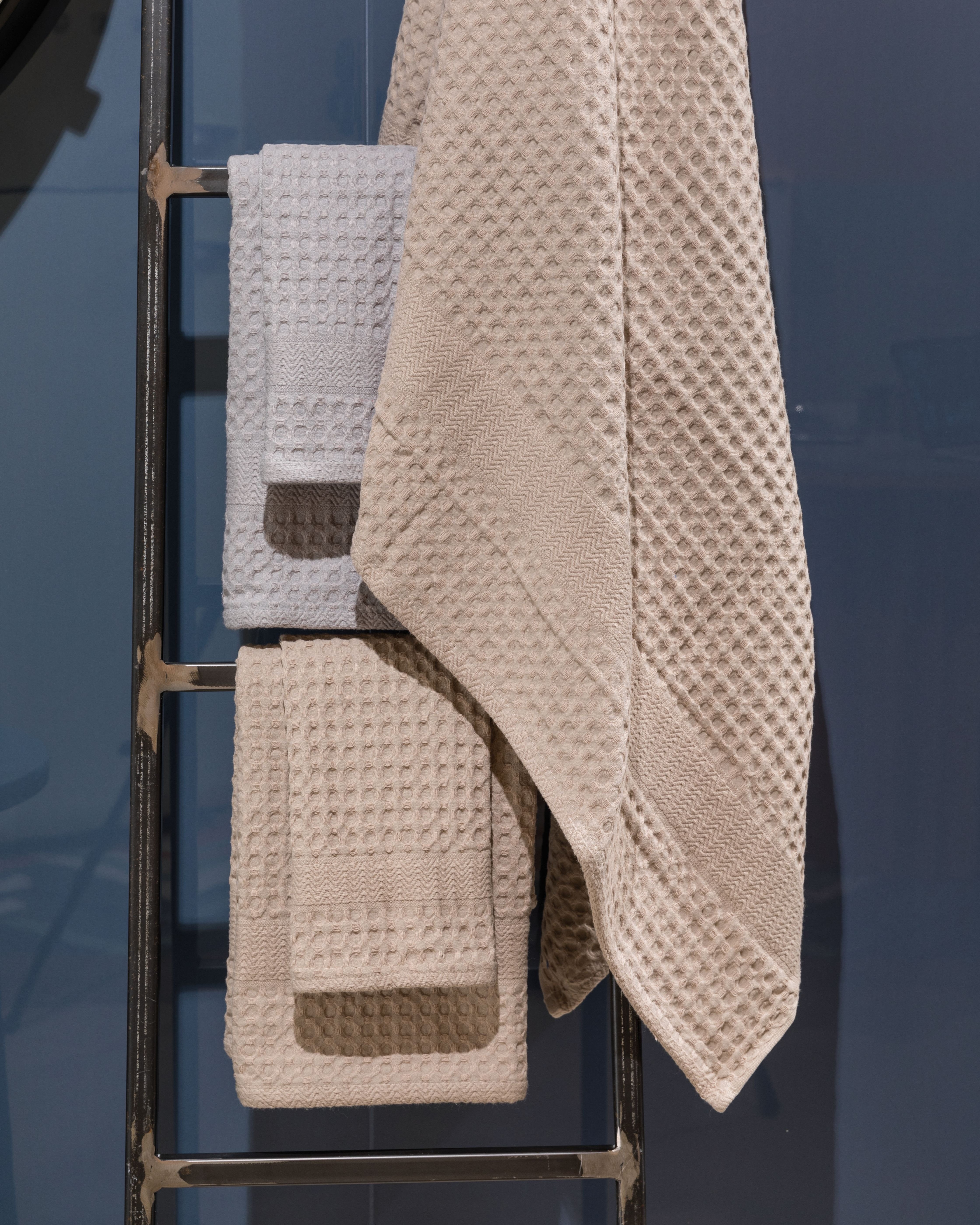 FINE SERIE Set Asciugamani Soft Apone Jacquard Bagno Moreali Tessile Casa