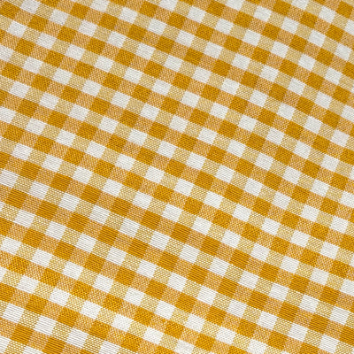 Tovaglia No-Stiro Quadretti Tinto Filo DELLA NONNA Cucina Moreali Tessile Casa 140 x 180 Giallo v.05