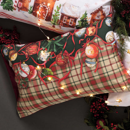 Coppia di Federe Madapolam Natalizie