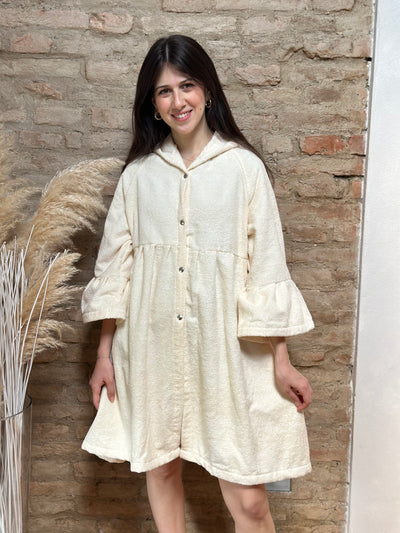 POPUP - Accappatoio FRAPPA Made in Italy Bagno Moreali Tessile Casa S Avorio