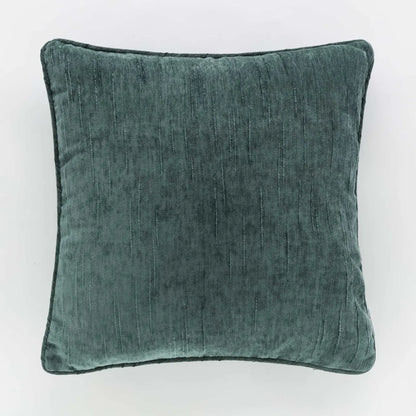 Cuscino Arredo Ciniglia Fiammata Lorey Soggiorno Riviera 50 x 50 Verde Bosco