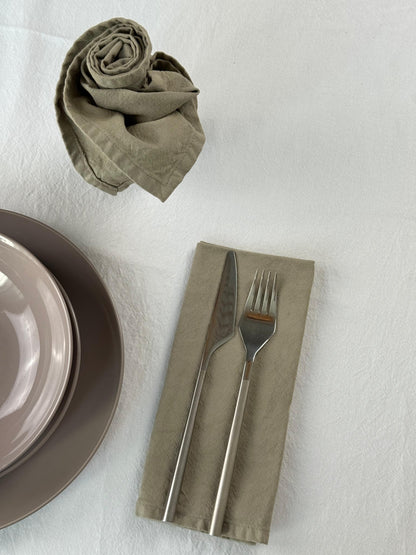 Set 4 Tovaglioli No-Stiro Cotone STONE Cucina Moreali Tessile Casa