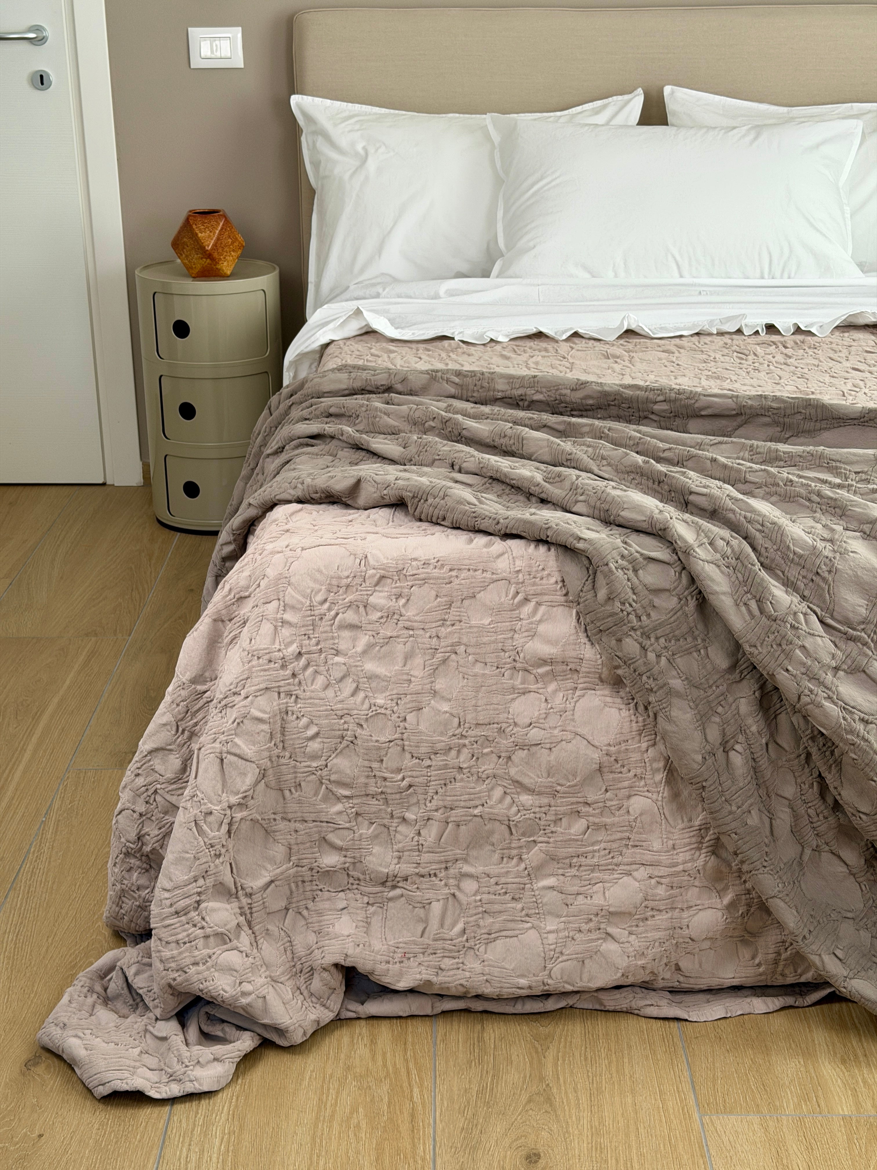 Copriletto Stone Washed Ricamato RAMAGE