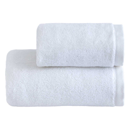 Set Asciugamani Super Soft ABBRACCIO Bagno Moreali Tessile Casa 60 x 100 / 40 x 60 Bianco