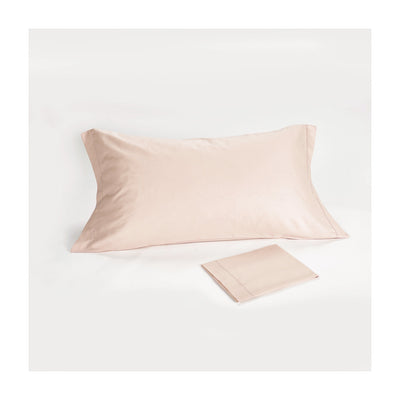 POPUP - Federa 4 Volants Percalle Cotone Made in Italy Materasso Moreali Tessile Casa 50 x 80 cm Rosa