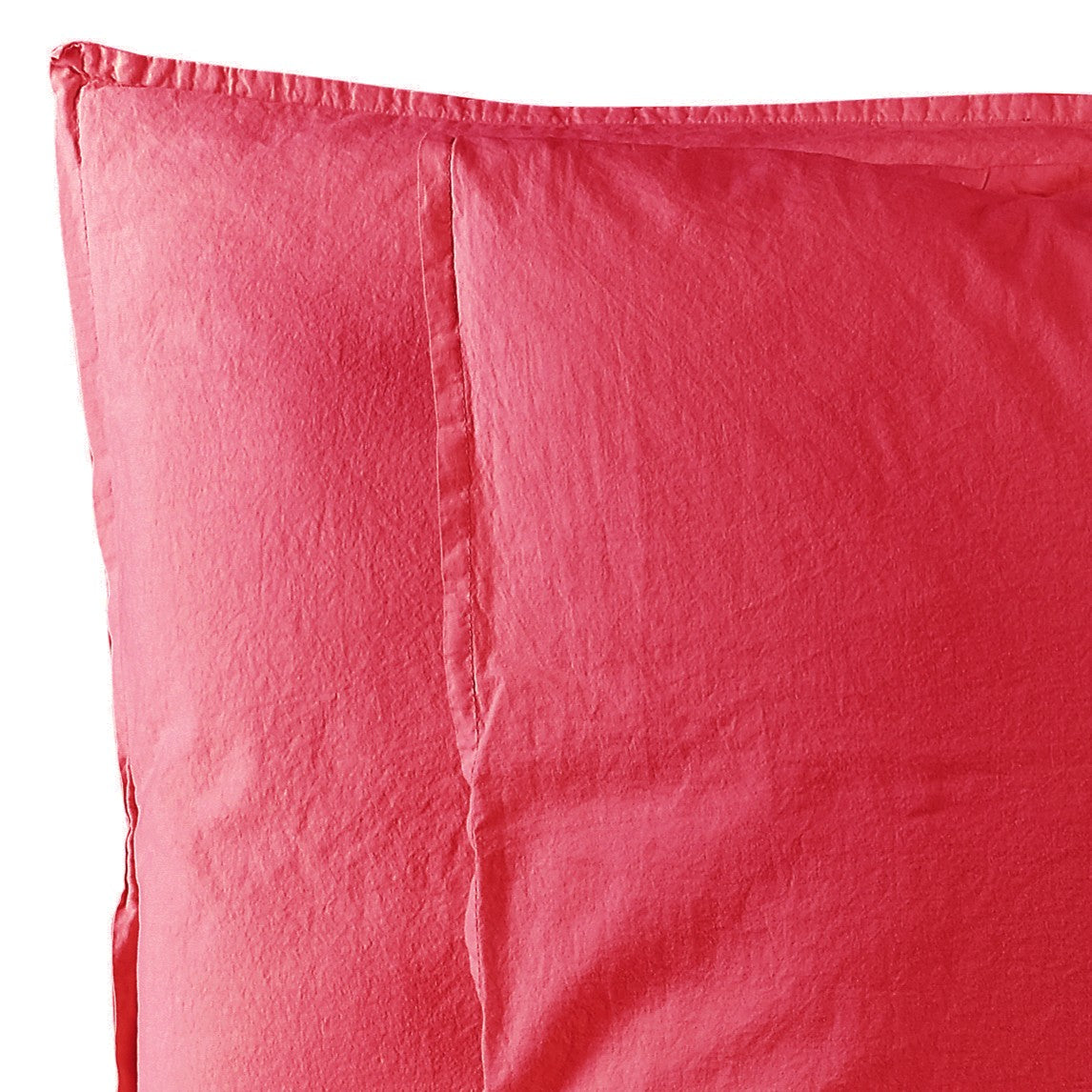 FINE SERIE Coppia Federe Cotone No-Stiro ESSENZIALE Letto Moreali Tessile Casa 50 x 80 cm Lampone