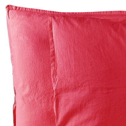 FINE SERIE Coppia Federe Cotone No-Stiro ESSENZIALE Letto Moreali Tessile Casa 50 x 80 cm Lampone