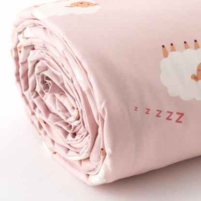 Parure Copripiumino KIDS Percalle Stampato Nina Letto Riviera