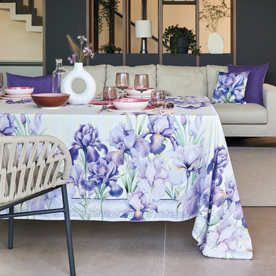 Tovaglia Antimacchia Morbida Stampata RINASCITA Cucina Maison Sucrée Quadrata 4 Posti 155x155 Multicolor