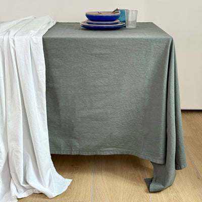 Tovaglia No-Stiro Cotone STONE Cucina Moreali Tessile Casa 150 x 180 Antracite