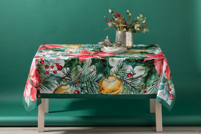 Tovaglia Twill Cotone Antimacchia ESTELLE Cucina Moreali Tessile Casa Runner 45 x 150 Natalizio