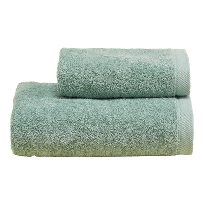 Set Asciugamani Soft CAREZZA Bagno Moreali Tessile Casa 60 x 110 / 40 x 60 Eucalipto