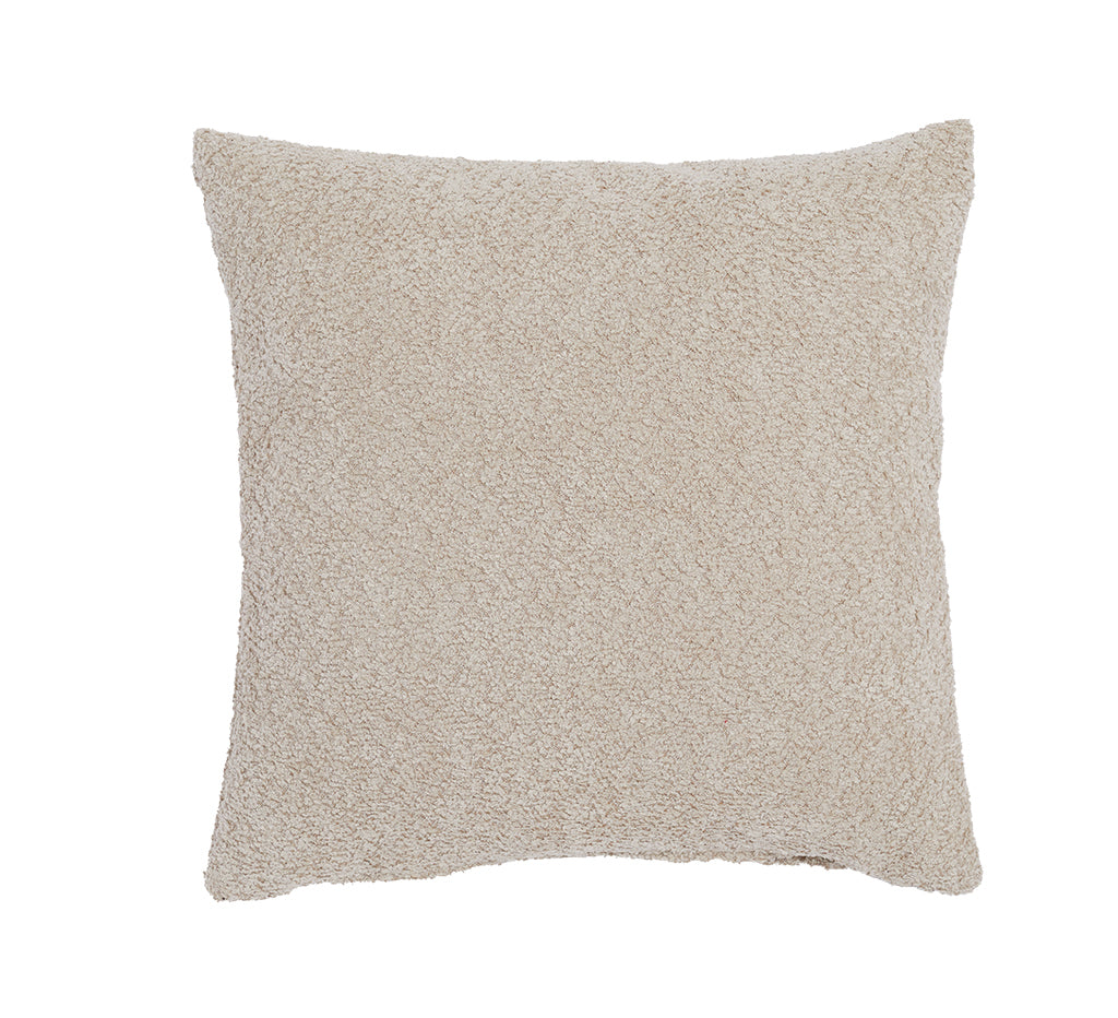 Fodera Cuscino Arredo BOUCLÈ Made in Italy Soggiorno Moreali Tessile Casa 35 x 50 Beige 02