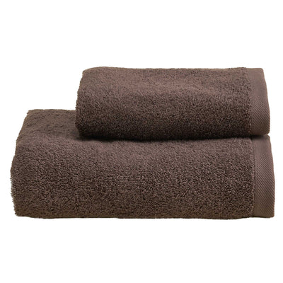 Set Asciugamani Soft CAREZZA Bagno Moreali Tessile Casa 60 x 110 / 40 x 60 Cacao