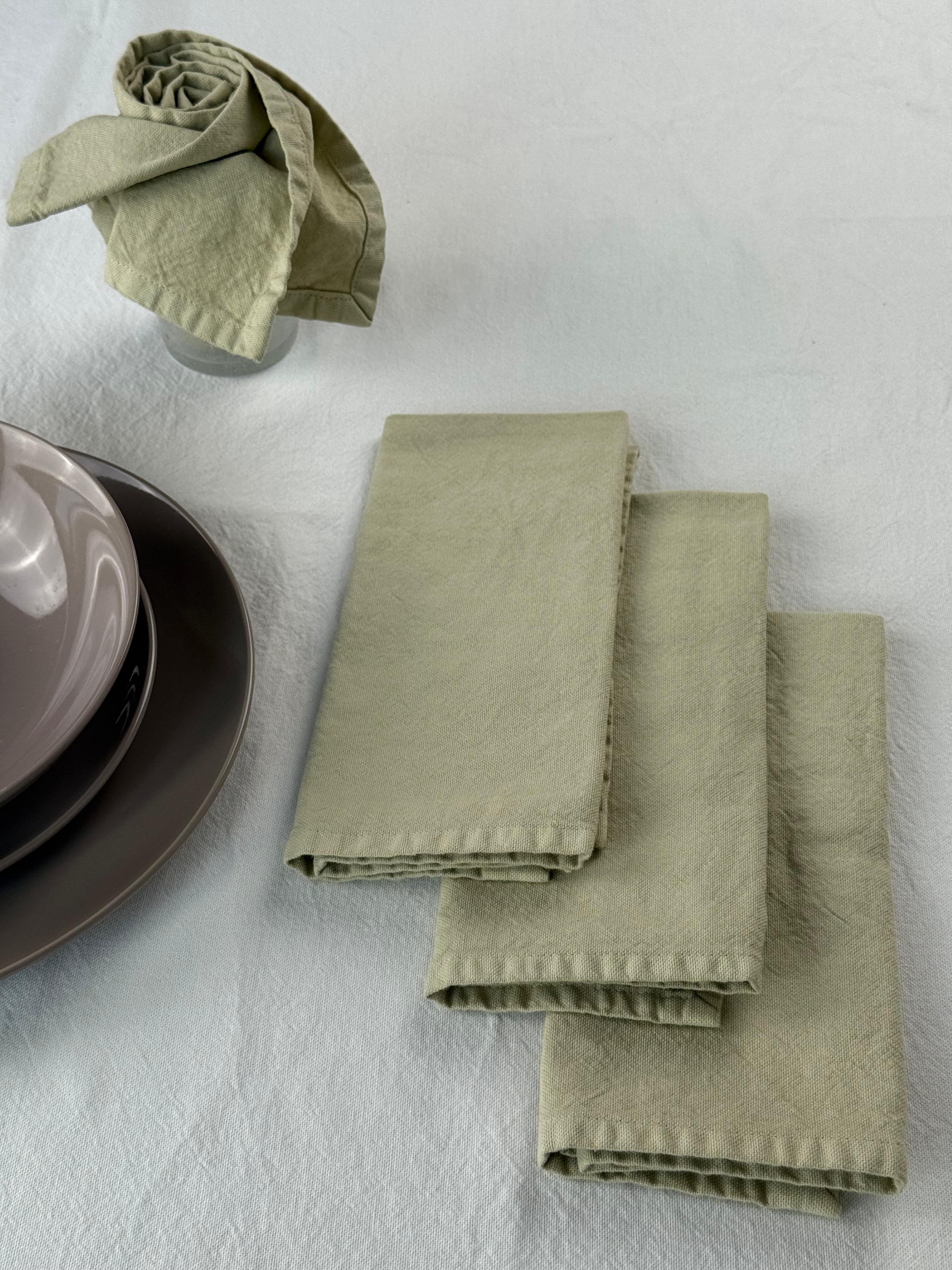 Set 4 Tovaglioli No-Stiro Cotone STONE Cucina Moreali Tessile Casa