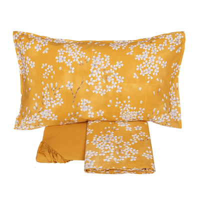 Completo Lenzuola Copriletto Percalle KIMONO Letto Fazzini
