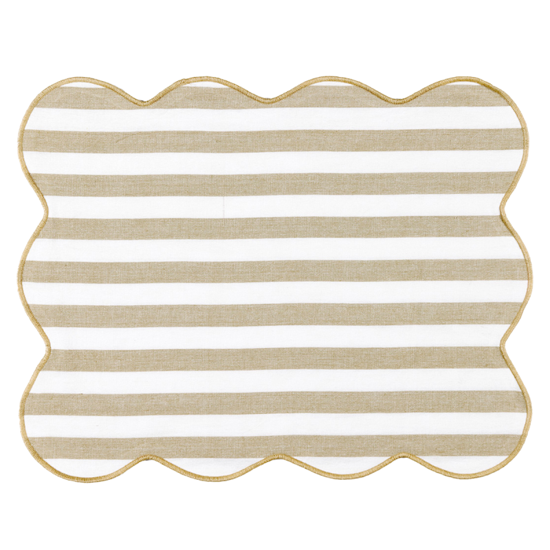 Set 2 Tovagliette EASY STRIPES Cucina Fazzini 35 x 45 Beige