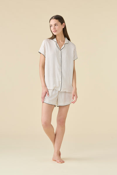 Pigiama Donna Corto Aperto Cherie Abbigliamento Moreali Tessile Casa