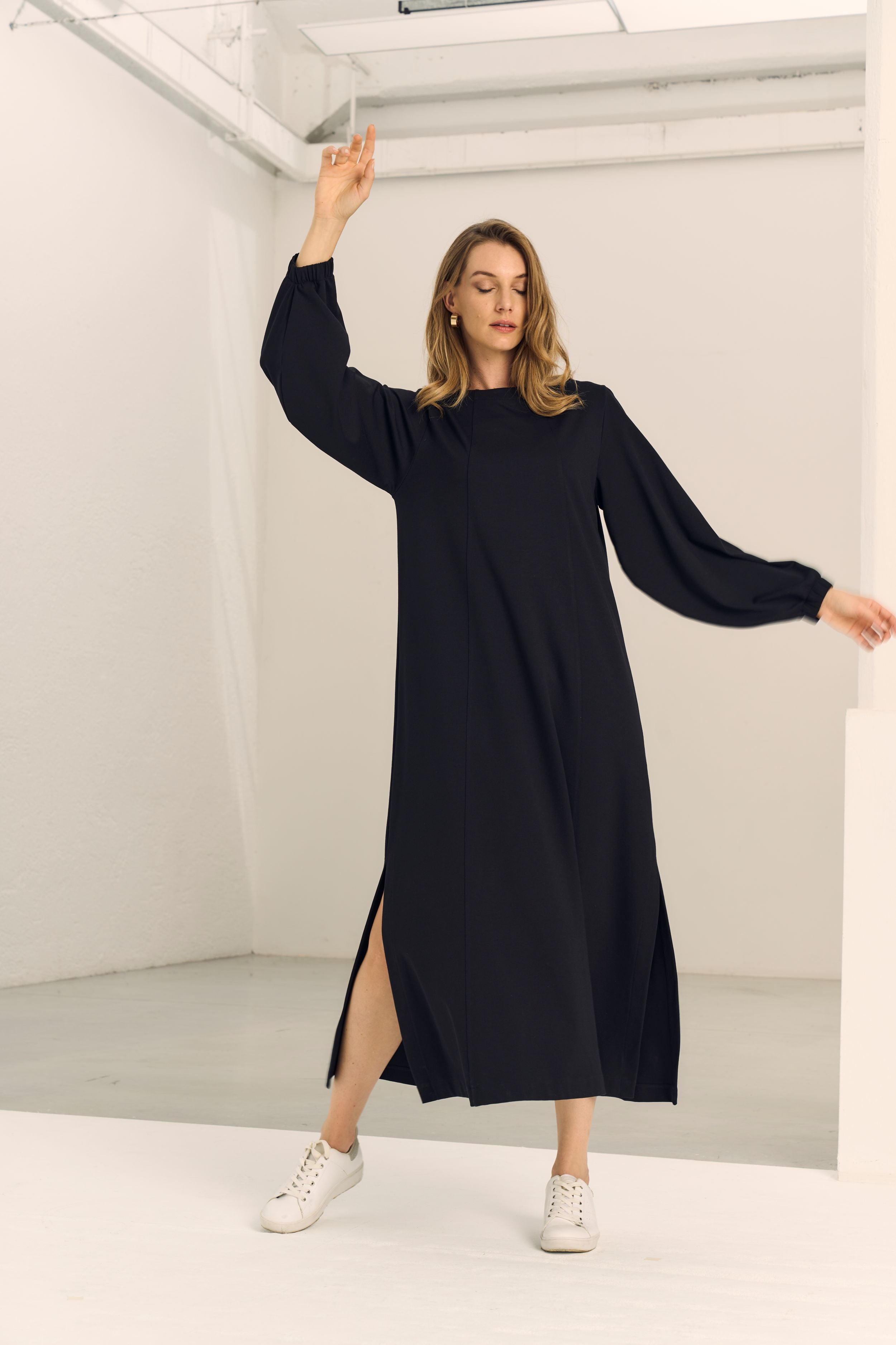 Abito M'illumino d'Immenso PAOLA Abbigliamento Moreali Tessile Casa XS Nero