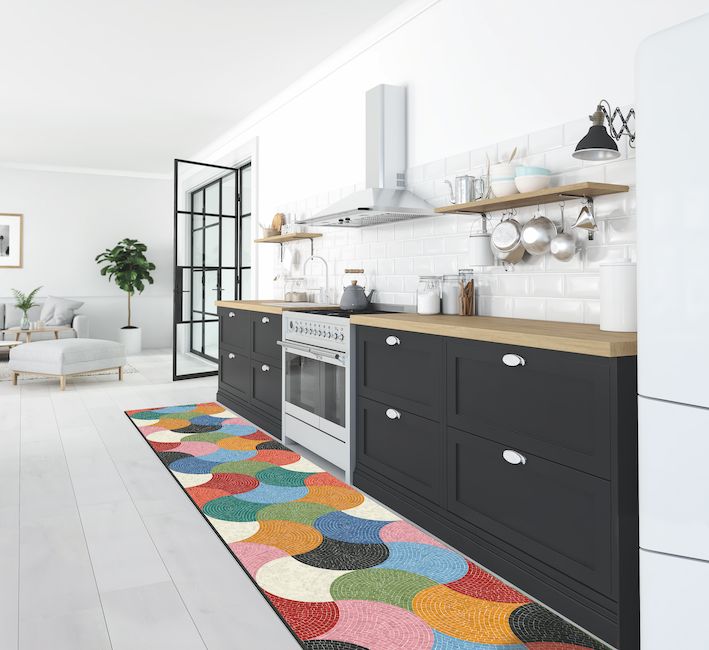 Tappeto Da Cucina al Metro Ipanema Soggiorno Moreali Tessile Casa 52 cm Multicolor