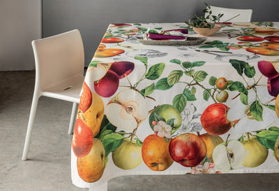 POPUP - Tovaglia Stampa Piazzata Panama di Cotone APPLE Cucina TagHouse 170 x 270 Multicolor